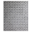 Windsor Handloomed Wool/Bamboo Silk Silver 8'x10' Area Rug