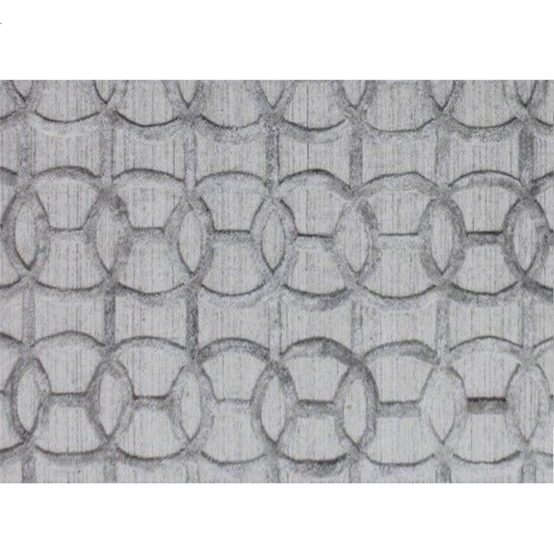 Windsor Handloomed Wool/Bamboo Silk Silver 8'x10' Area Rug