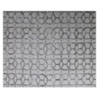 Windsor Handloomed Wool/Bamboo Silk Silver 8'x10' Area Rug