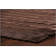 Wide Stripe Handloomed Viscose Chocolate 12'x15' Area Rug