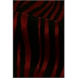 Wilderness Hand-Knotted Wool/Bamboo Silk Black/Red 5'6