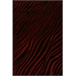 Wilderness Hand-Knotted Wool/Bamboo Silk Black/Red 5'6