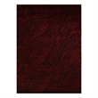 Wilderness Hand-Knotted Wool/Bamboo Silk Black/Red 5'6