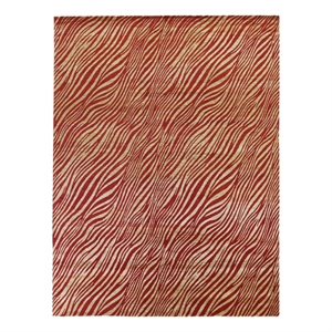 Wilderness Hand-Knotted Wool/Bamboo Silk Red/Gold 8'6&quotx11'6&quot Area Rug