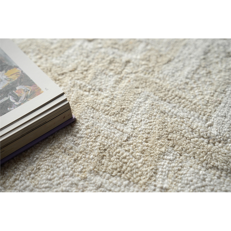 Veneta Hand-Tufted New Zealand Wool Beige 2'x3' Area Rug
