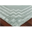 Vero Hand-Knotted Wool/Bamboo Silk Aqua 6'x9' Area Rug