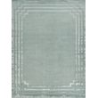 Vero Hand-Knotted Wool/Bamboo Silk Aqua 6'x9' Area Rug