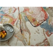 Vibrance Hand-Knotted Wool/Bamboo Silk Pink/Red/Blue/Multi 8'x10' Area Rug