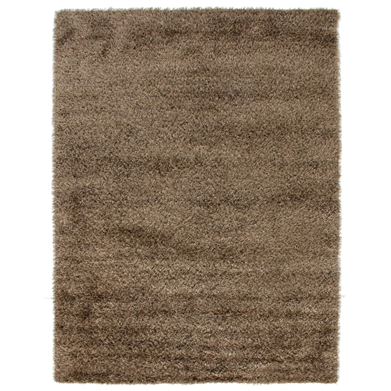 Viscose Shaggy Shag Viscose Chocolate 8'x10' Area Rug