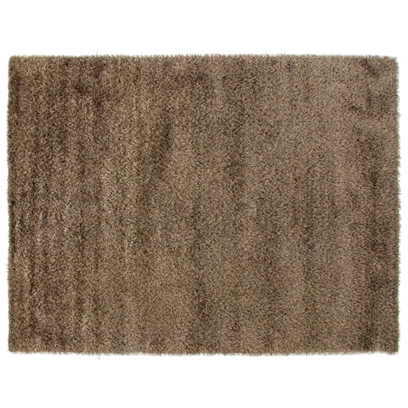 Viscose Shaggy Shag Viscose Chocolate 8'x10' Area Rug