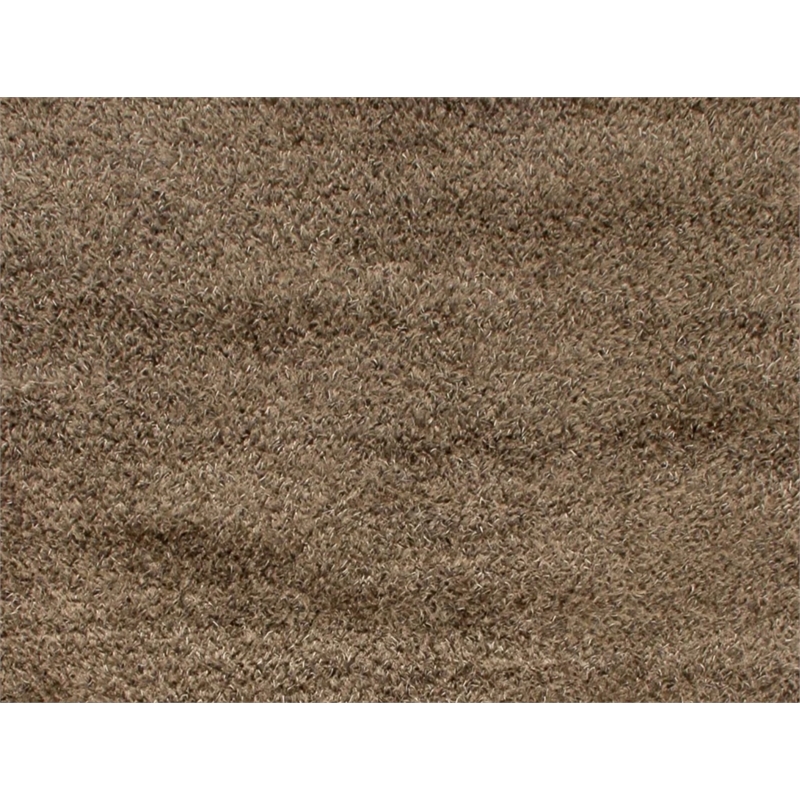 Viscose Shaggy Shag Viscose Chocolate 8'x10' Area Rug