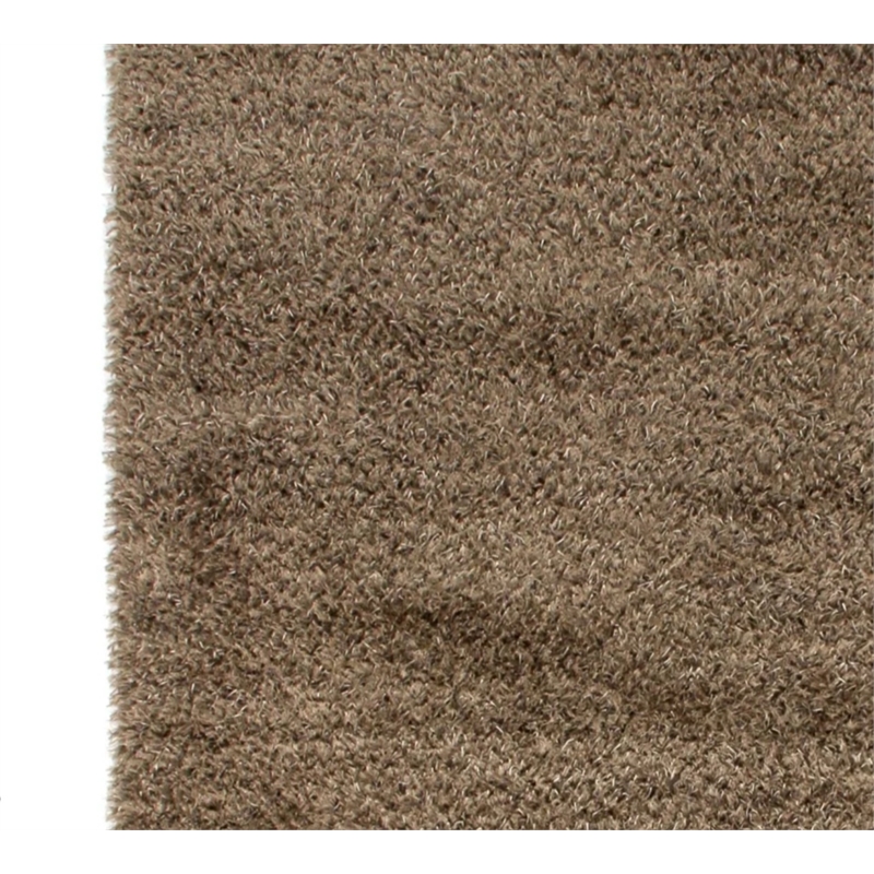 Viscose Shaggy Shag Viscose Chocolate 8'x10' Area Rug