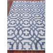 Windsor Handloomed Wool/Bamboo Silk Dark Blue/Gray 8'x10' Area Rug