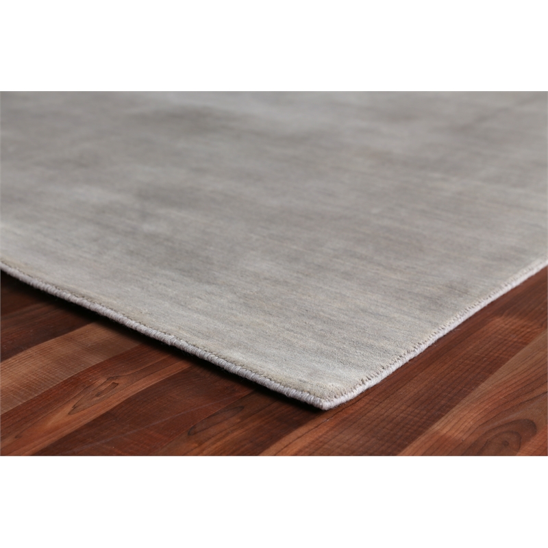 Wool Dove Handloomed New Zealand Wool Light Green 9'x12' Area Rug