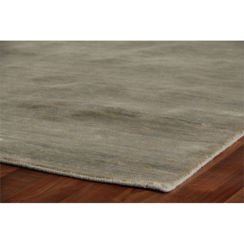 Wool Dove Handloomed New Zealand Wool Green/Blue 3'x18' Area Rug