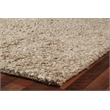 Wool Shaggy Hand-Knotted New Zealand Wool Beige 8'x11' Area Rug