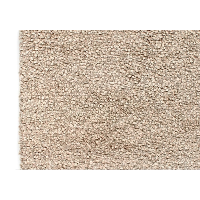 Wool Shaggy Hand-Knotted New Zealand Wool Beige 8'x11' Area Rug