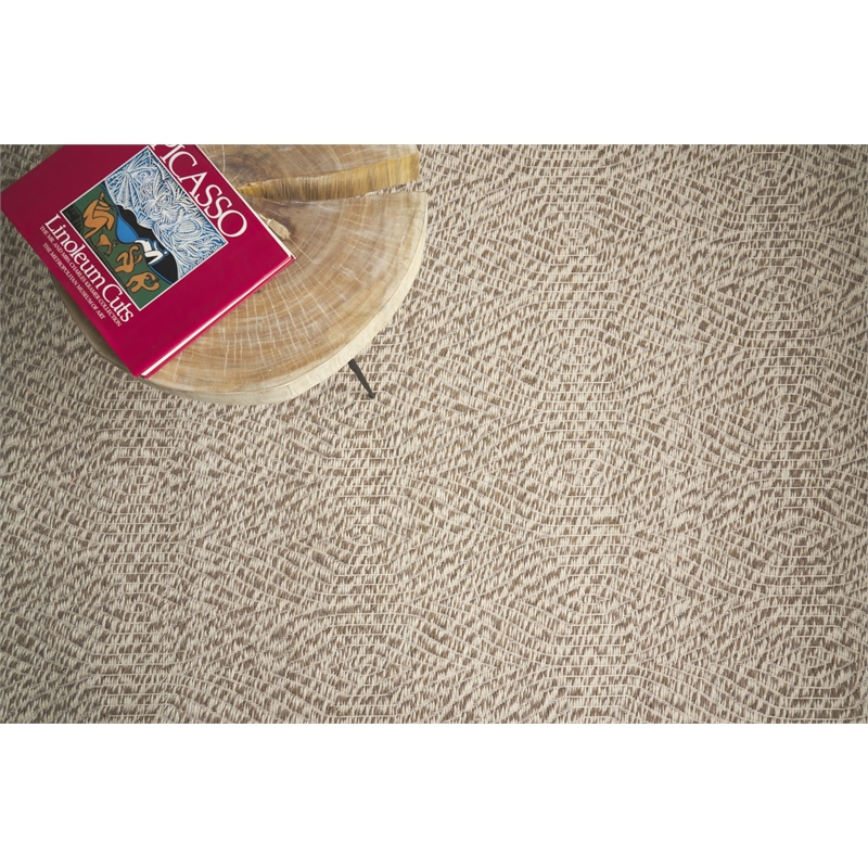Woven Earth Flatweave New Zealand Wool Beige 6'x9' Area Rug