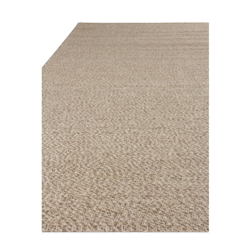 Woven Earth Flatweave New Zealand Wool Beige 6'x9' Area Rug