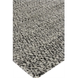 Woven Earth Flatweave New Zealand Wool Black 6'x9' Area Rug