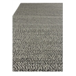 Woven Earth Flatweave New Zealand Wool Black 6'x9' Area Rug