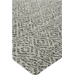 Woven Earth Flatweave New Zealand Wool Black 6'x9' Area Rug