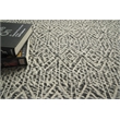 Woven Earth Flatweave New Zealand Wool Black 6'x9' Area Rug