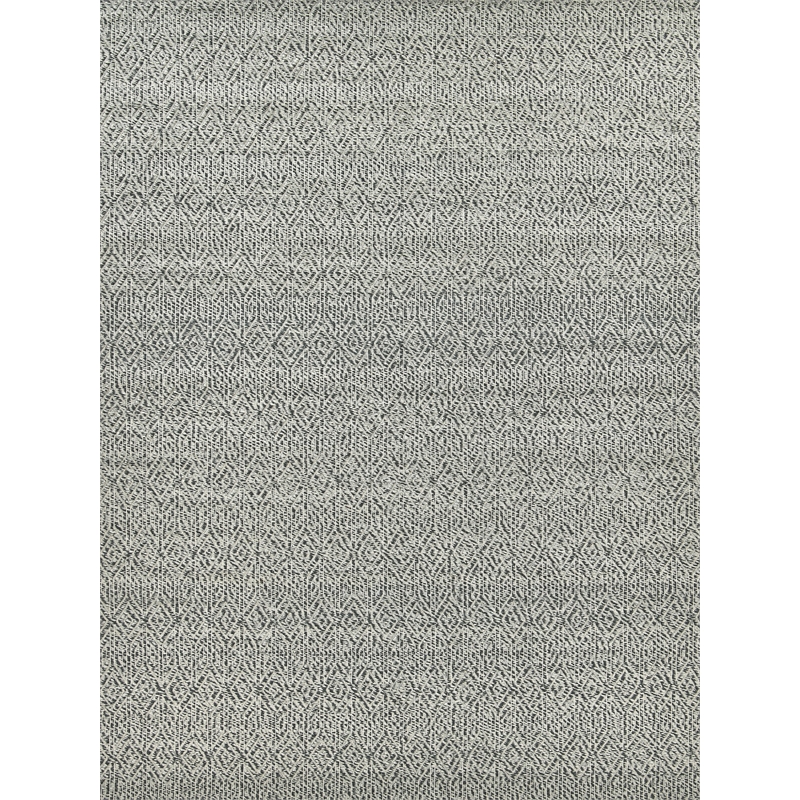 Woven Earth Flatweave New Zealand Wool Black 6'x9' Area Rug
