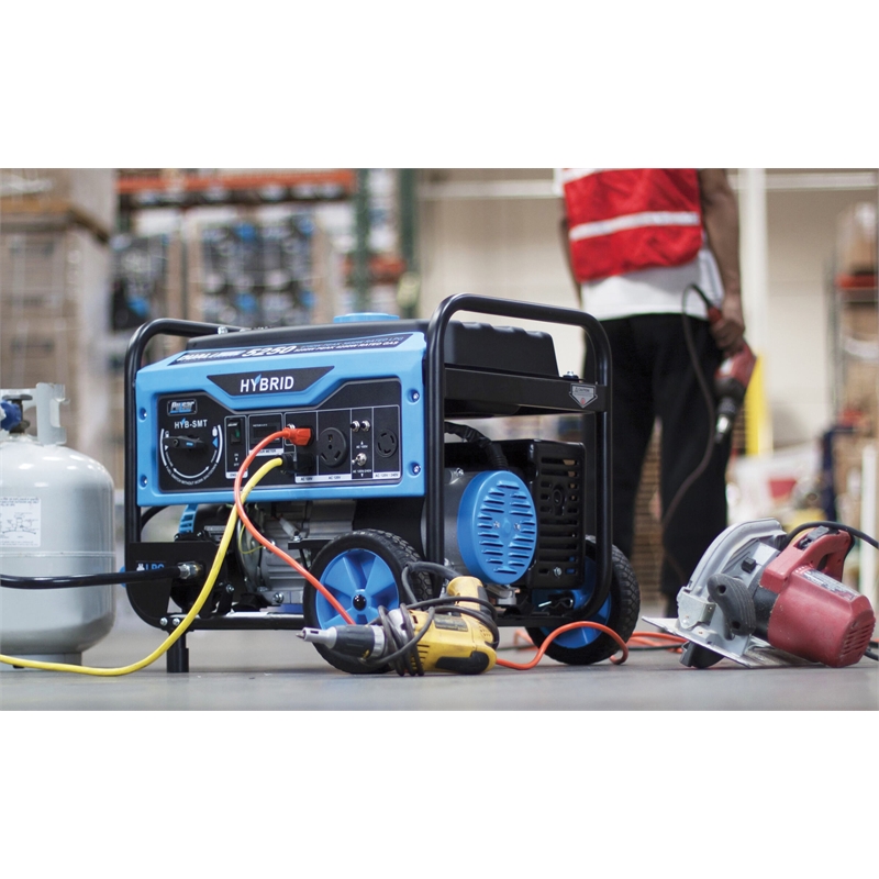 Pulsar 5250 Watt Dual-Fuel Portable Generator in Black