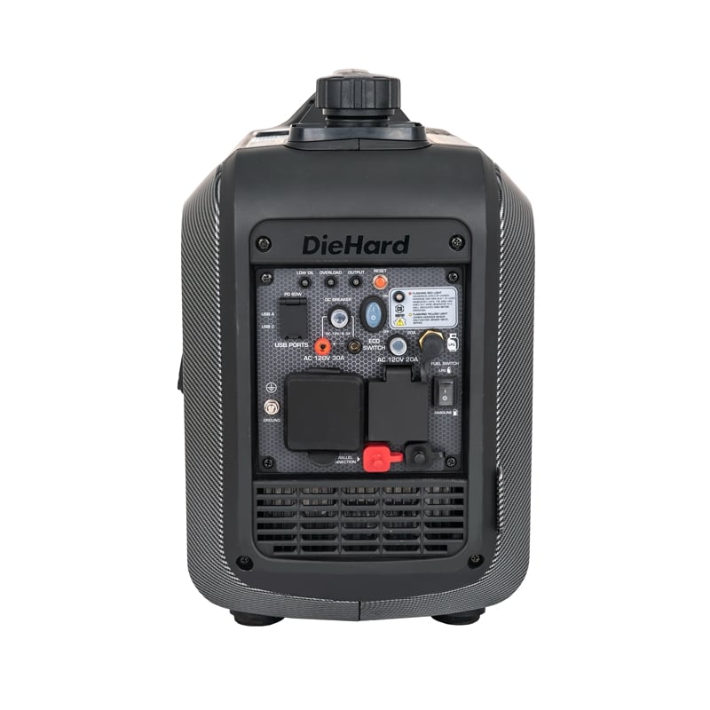 DieHard 2800 Watt Dual Fuel Inverter Generator in Black