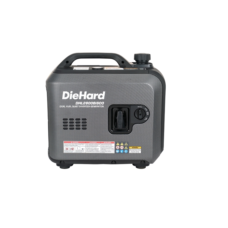 DieHard 2800 Watt Dual Fuel Inverter Generator in Black