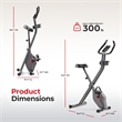 Sunny Health & Fitness Foldable Mag X-Bike Pro in Gray
