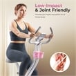 Sunny Health & Fitness Pink Foldable Mag X-Bike Pro in Pink