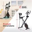 Sunny Health & Fitness Full Body Foldable Mag X-Bike Pro Black