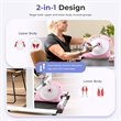 Sunny Health & Fitness Under Desk Smart Mini Bike in Pink