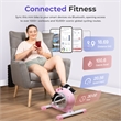 Sunny Health & Fitness Under Desk Smart Mini Bike in Pink