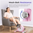 Sunny Health & Fitness Under Desk Smart Mini Bike in Pink