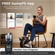 Sunny Health & Fitness Smart Mini Pedal Cycle in Black