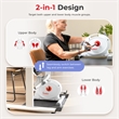 Sunny Health & Fitness Under Desk Smart Mini Bike in White