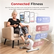 Sunny Health & Fitness Under Desk Smart Mini Bike in White