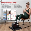 Sunny Health & Fitness Smart Mini Bike w/ Bands & Mat in Black