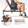 Sunny Health & Fitness Adj Multifunction Bench in Black