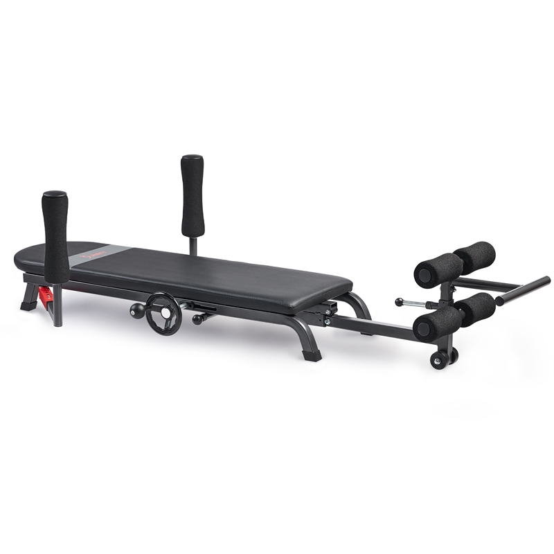 Sunny Health & Fitness Adj Stretch & Decompression Table in Black