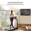 Sunny Health & Fitness Interactive Slim Auto Incline Treadmill w/Bluetooth-Black