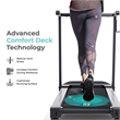 Sunny Health & Fitness Interactive Slim Auto Incline Treadmill w/Bluetooth-Black