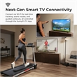 Sunny Health & Fitness Pace 500 Smart Auto Incline Treadmill in Black/Gray/Red