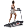 Sunny Health & Fitness Pace 500 Smart Auto Incline Treadmill in Black/Gray/Red
