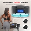 Sunny Health & Fitness Premium Smart Treadmill w/ Auto Incline in Black