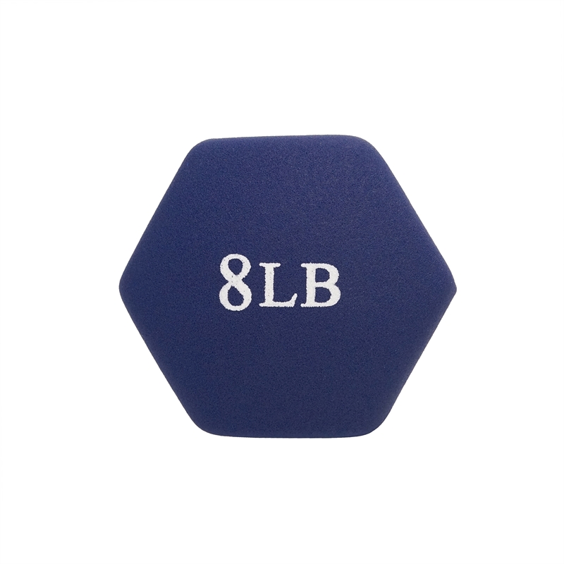 Sunny Health & Fitness Neoprene Dumbbell - 8lb PAIR in Blue
