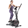 Sunny Health & Fitness Essential Interactive Series Seated Elliptical in Grey